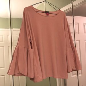 Vince Camuto Blush Bell Sleeve Top S